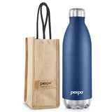 Pexpo Electro Thermo Steel Bottle | Tri-Ply Vacuum Insulated Hot & Cold Flask | For Daily Use