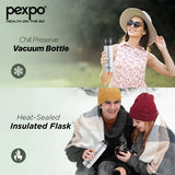 Pexpo Ferrero Thermo Steel Flask | Tri-Ply Vacuum Insulated Hot & Cold Bottle