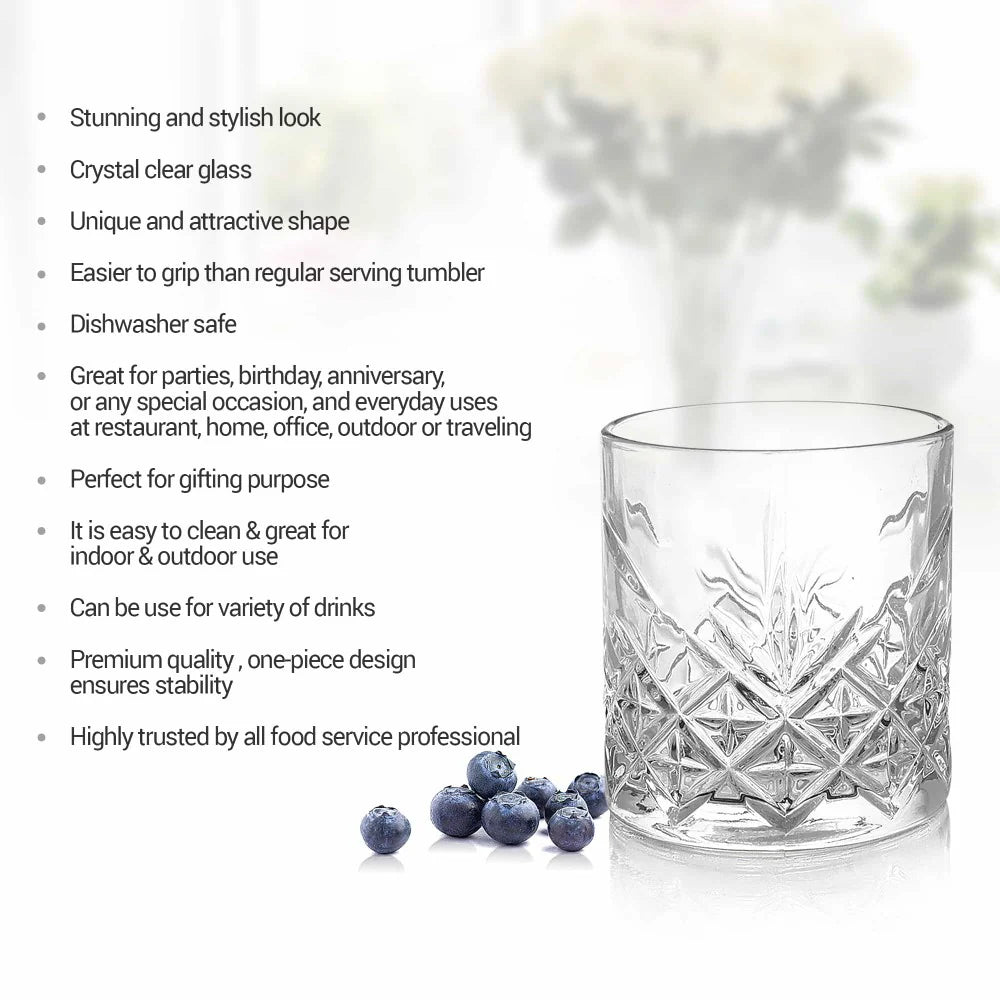Milton Barley Whiskey Tumbler 6pcs set 340ML