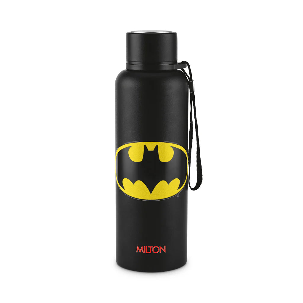 Milton Batman 3D UV Printed Aura Thermosteel Bottle Black 725ML