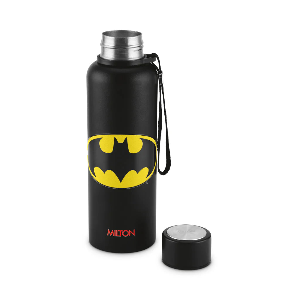 Milton Batman 3D UV Printed Aura Thermosteel Bottle Black 725ML