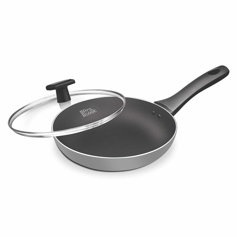 Milton Black Pearl Induction Fry Pan With Lid Black