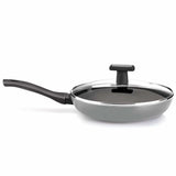 Milton Black Pearl Induction Fry Pan With Lid Black
