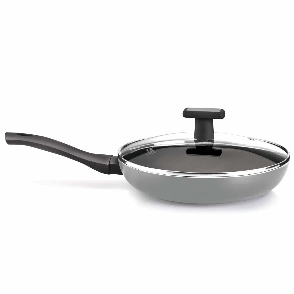 Milton Black Pearl Induction Fry Pan With Lid Black