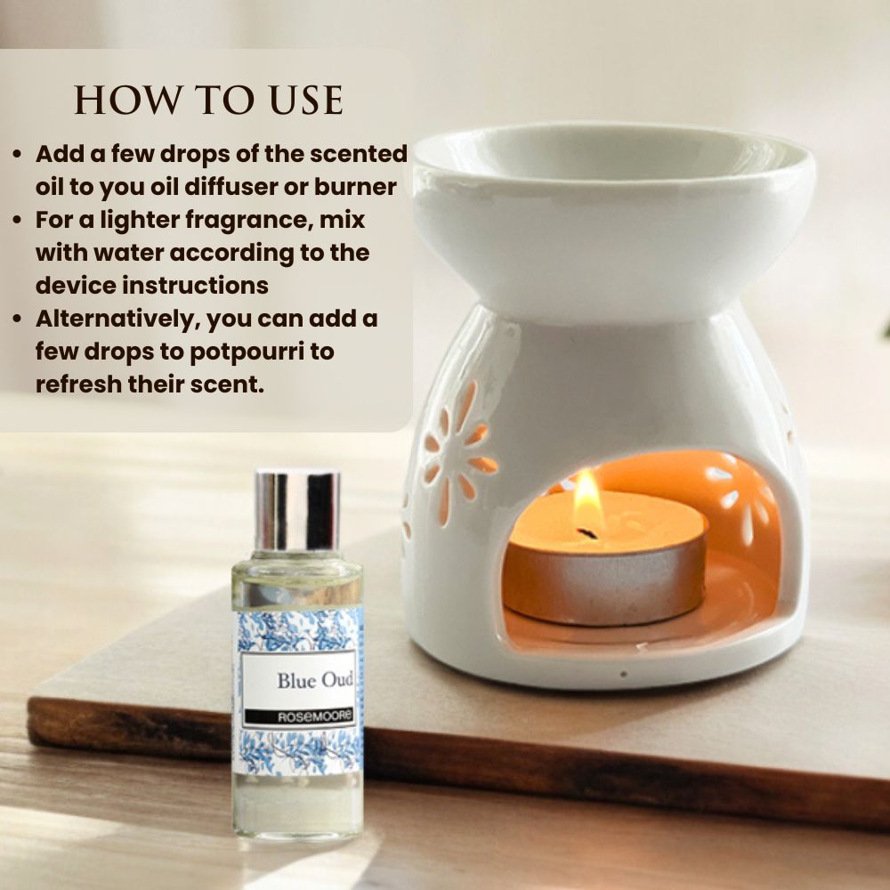 Rosemoore Blue Oud Scented Home Fragrance Oil 15 ml