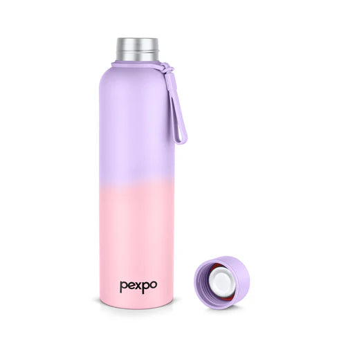 Pexpo Bravo Thermo Steel Bottle | Tri-Ply Vacuum Insulated Hot & Cold Flask - Ombre Design 1000 ml