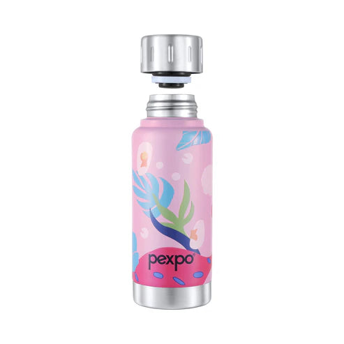 Pexpo Cameo Plant-themed Art Hot & Cold Water Bottle 300 ML