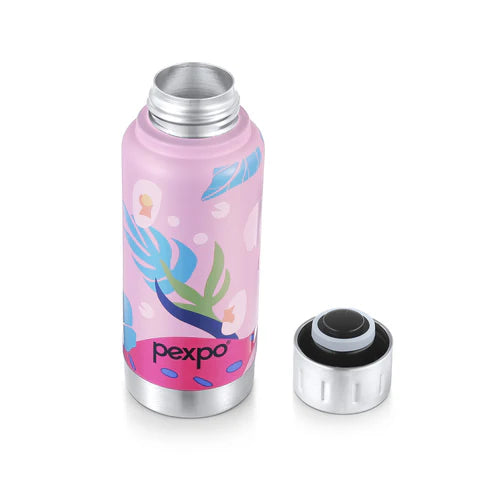Pexpo Cameo Plant-themed Art Hot & Cold Water Bottle 300 ML