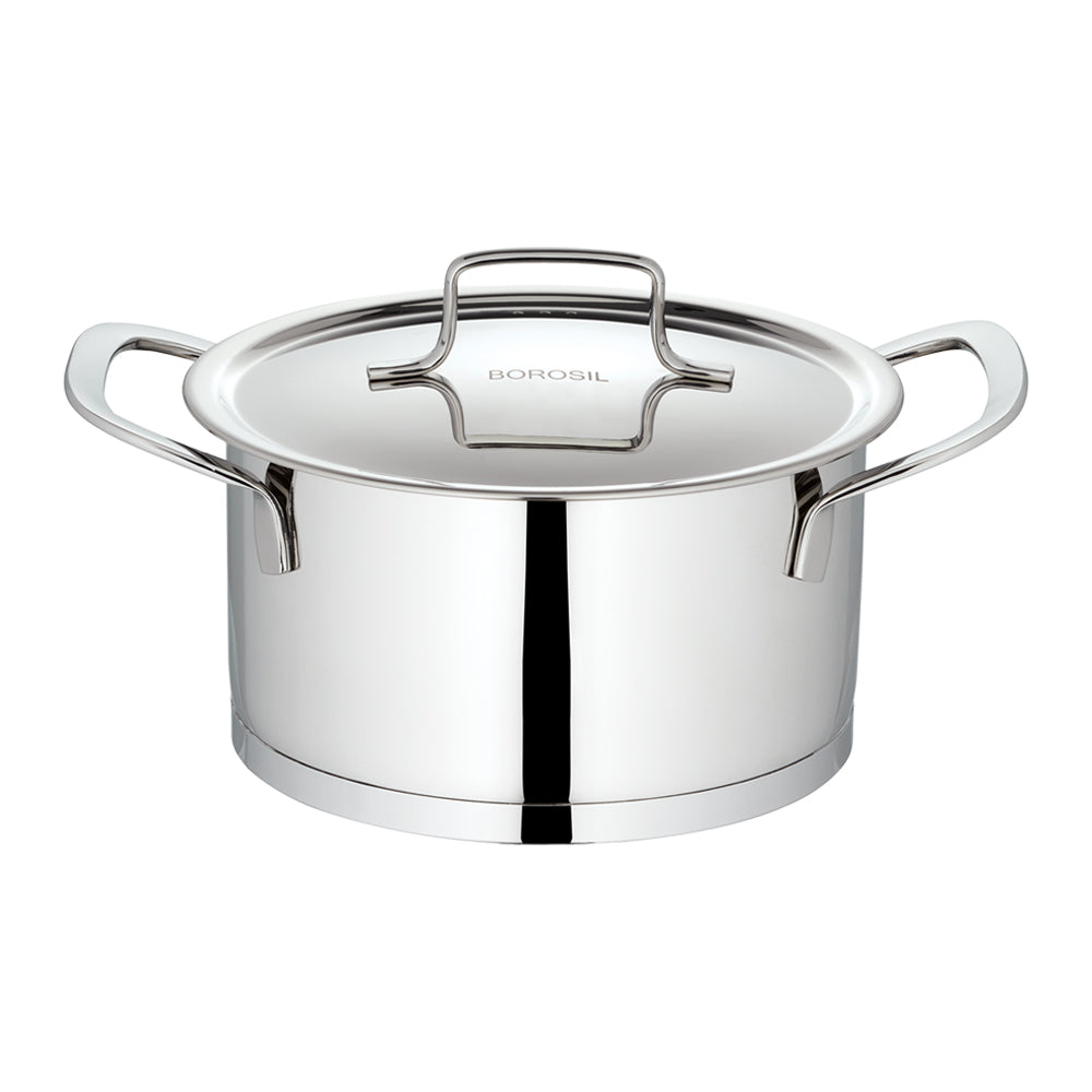 Borosil Cookfresh Stainless Steel Casserole with Lid