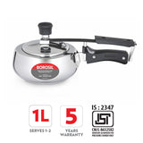Borosil Pronto Stainless Steel Pressure Cooker