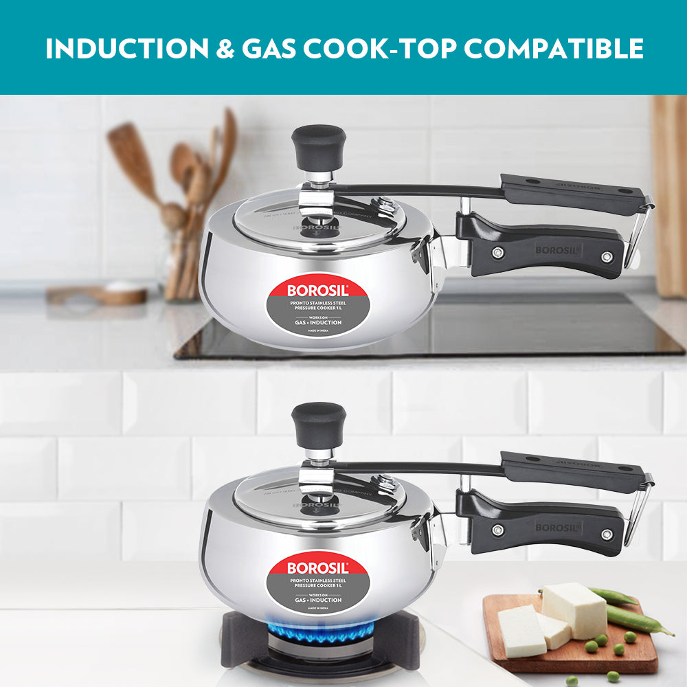 Borosil Pronto Stainless Steel Pressure Cooker