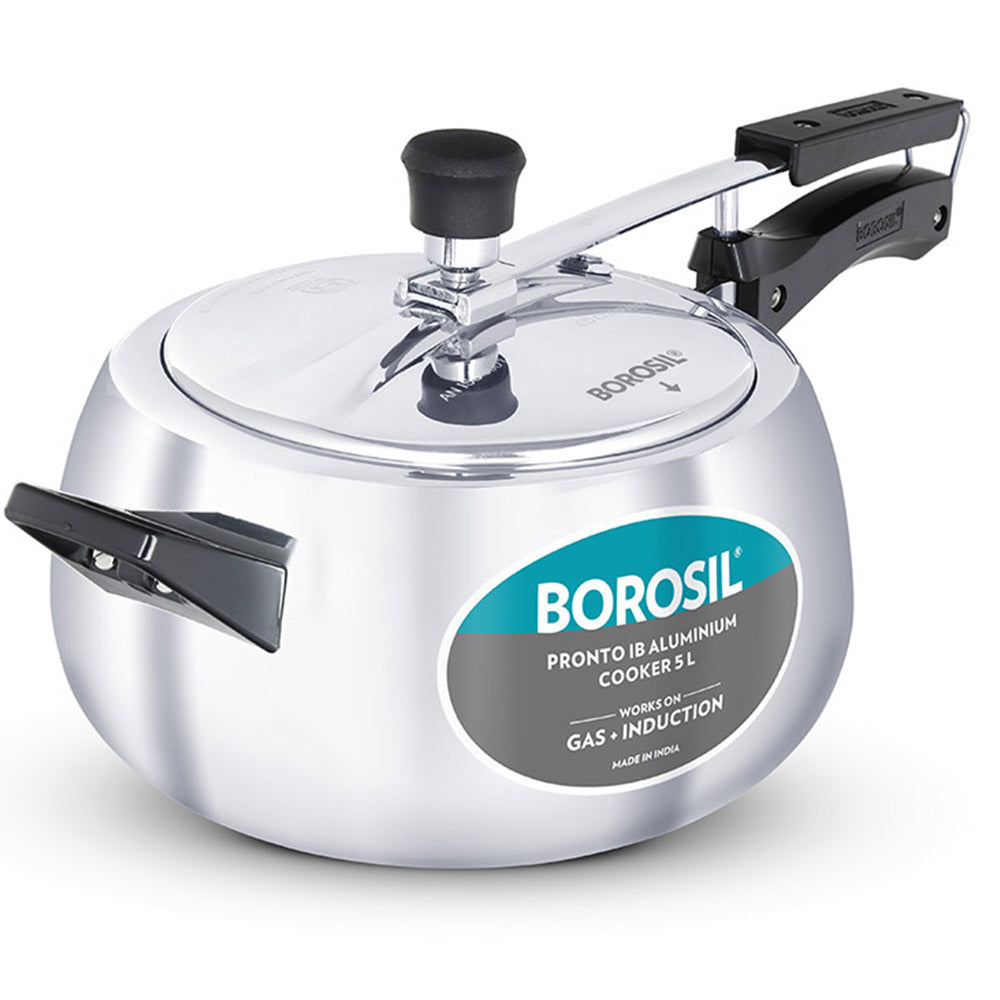 Borosil Pronto Aluminium Pressure Cooker 5 L