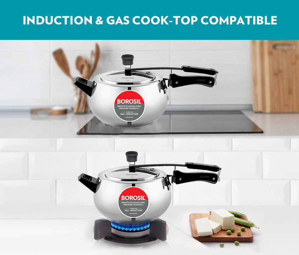 Borosil Pronto Stainless Steel Pressure Cooker