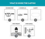 Borosil Pronto Stainless Steel Pressure Cooker