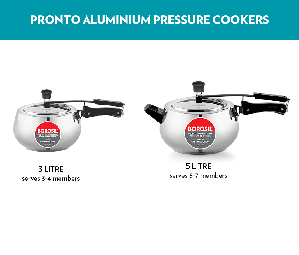 Borosil Pronto Stainless Steel Pressure Cooker