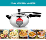 Borosil Pronto Stainless Steel Pressure Cooker
