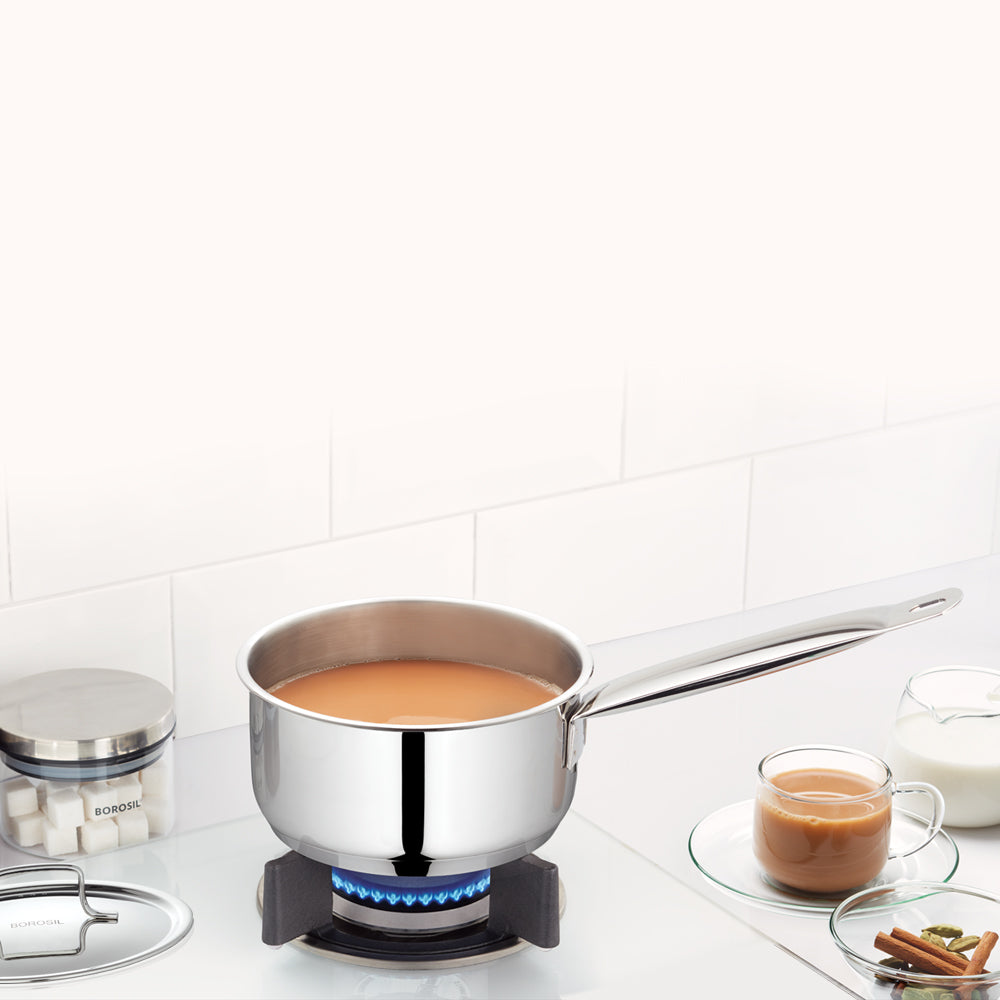 Borosil Cookfresh Stainless Steel Saucepan with Lid