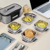 Borosil Feast Stainless Steel Square Tiffin Box