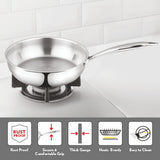 Borosil Cookfresh Triply Frying Pan with Stainless Steel Handle