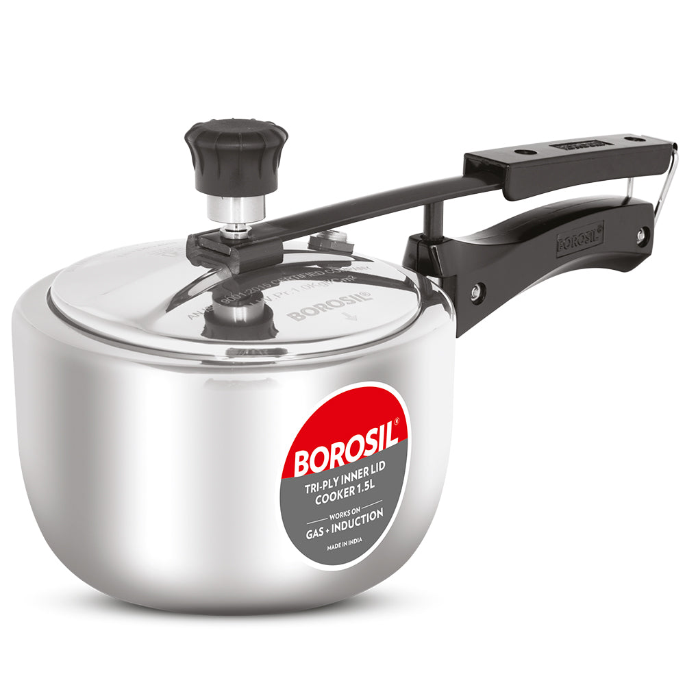 Borosil Inner Lid Triply Pressure Cooker