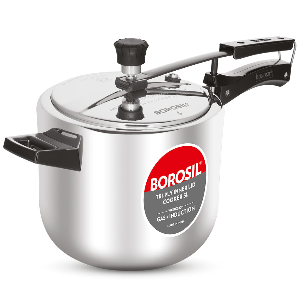 Borosil Inner Lid Triply Pressure Cooker