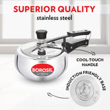Borosil Pronto Triply Inner Lid Pressure Cooker