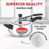 Borosil Pronto Triply Inner Lid Pressure Cooker