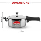 Borosil Presto Triply Outer Lid Pressure Cooker