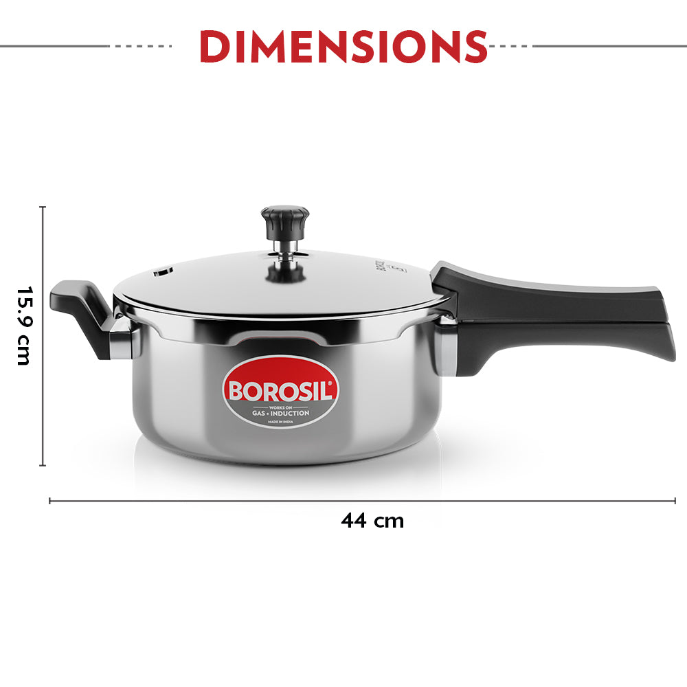 Borosil Presto Triply Outer Lid Pressure Cooker