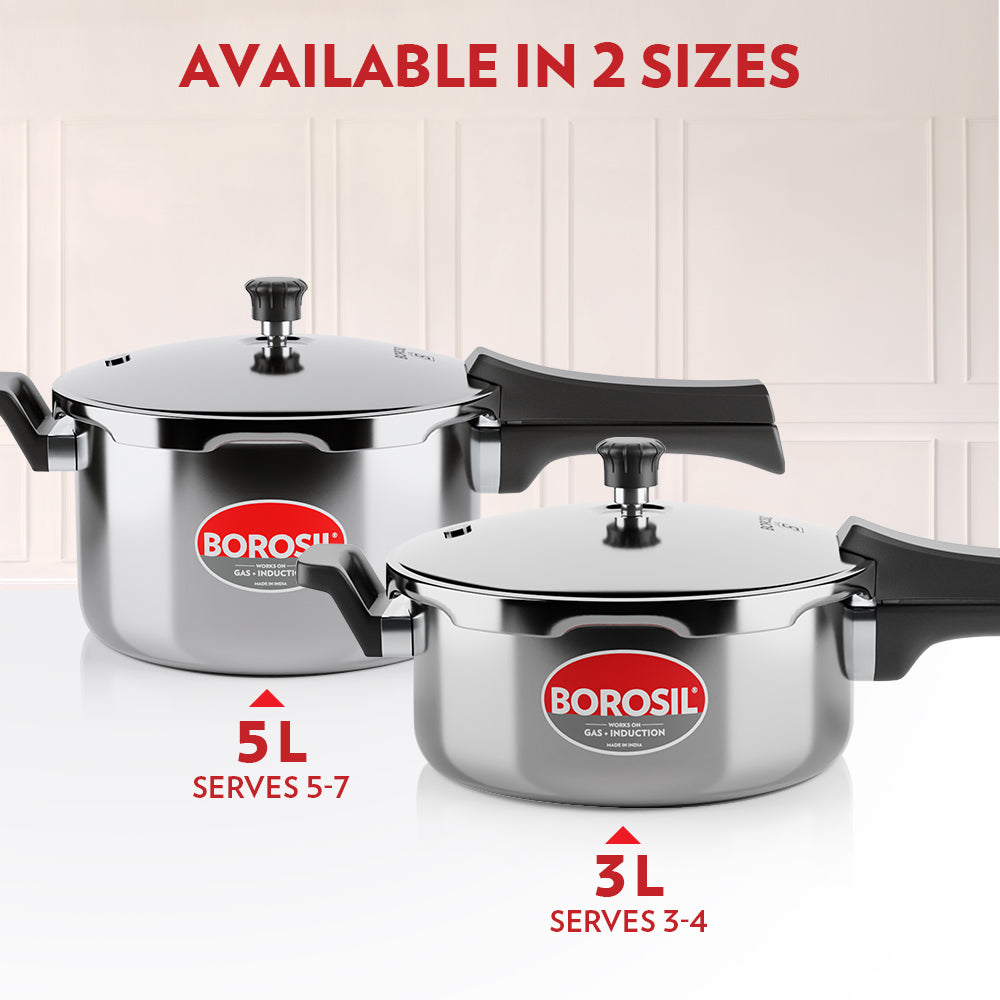 Borosil Presto Triply Outer Lid Pressure Cooker