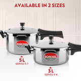 Borosil Presto Triply Outer Lid Pressure Cooker
