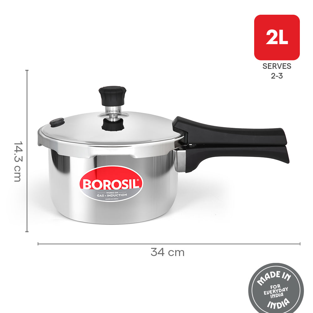 Borosil Presto Triply Outer Lid Pressure Cooker
