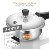 Borosil Presto Triply Outer Lid Pressure Cooker