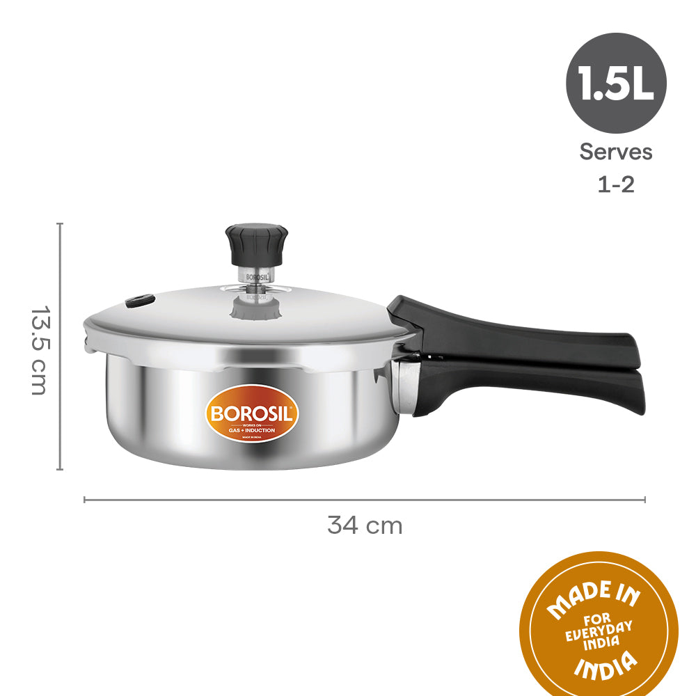 Borosil Presto Triply Outer Lid Pressure Cooker