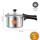 Borosil Presto Triply Outer Lid Pressure Cooker