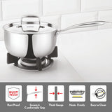 Borosil Cookfresh Triply Saucepan with Stainless Steel Handle