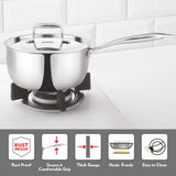 Borosil Cookfresh Triply Saucepan with Stainless Steel Handle