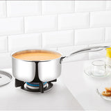 Borosil Cookfresh Triply Saucepan with Lid & Steel Handle