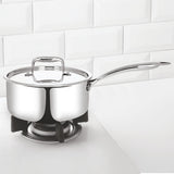 Borosil Cookfresh Triply Saucepan with Lid & Steel Handle