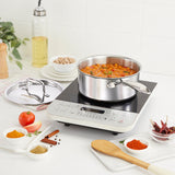 Borosil Cookfresh Triply Saucepan with Lid & Steel Handle