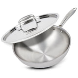 Borosil Cookfresh Stainless Steel Triply Wok with Lid