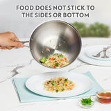 Borosil Cookfresh Stainless Steel Triply Wok with Lid