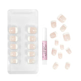L.A. Girl Oh So Shiny Artificial Nail Tips-Classy French Tip-25 Pc Kit