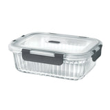 Milton Borosilicate Clip Fresh Rib Rectangular Container