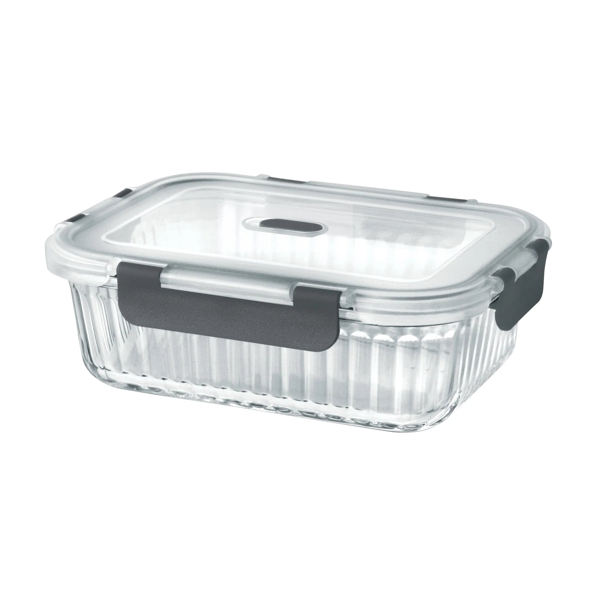 Milton Borosilicate Clip Fresh Rib Rectangular Container