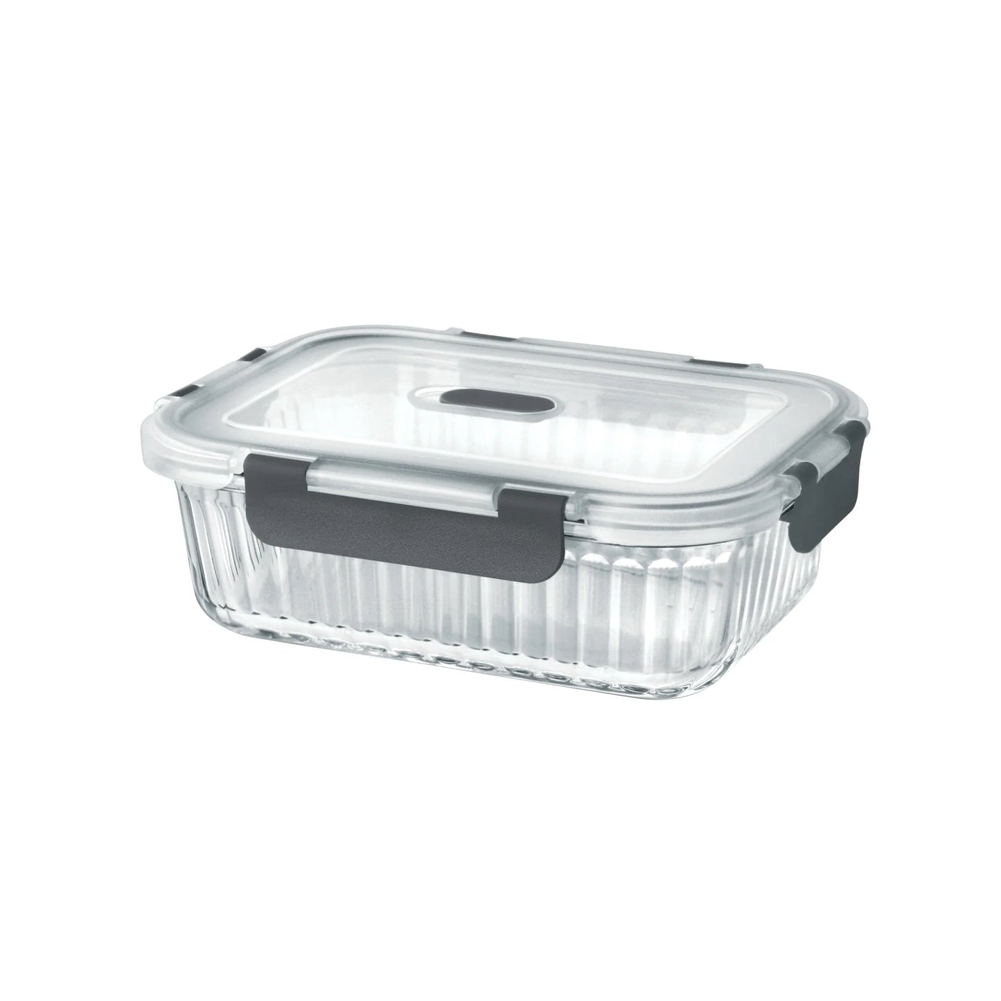 Milton Borosilicate Clip Fresh Rib Rectangular Container