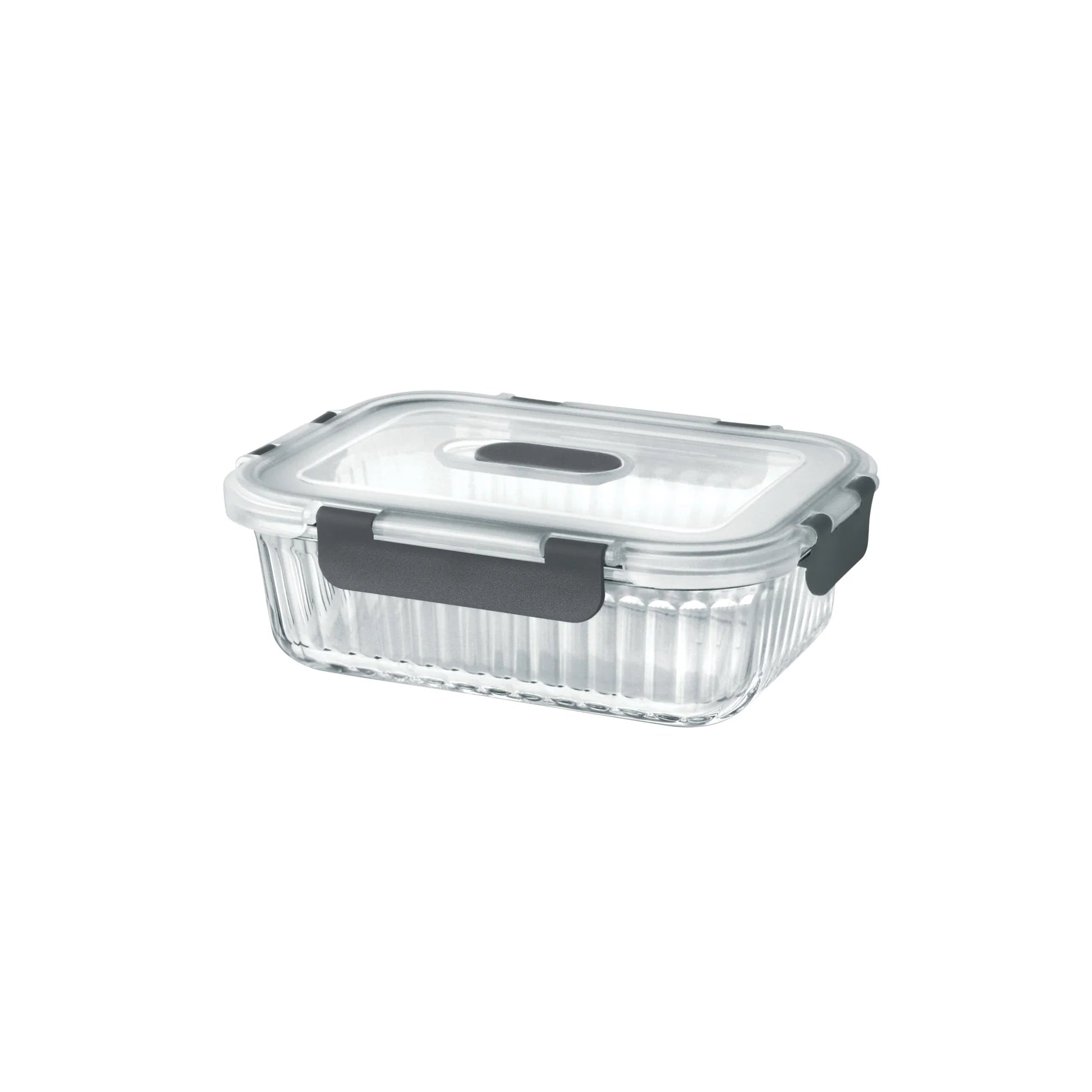 Milton Borosilicate Clip Fresh Rib Rectangular Container