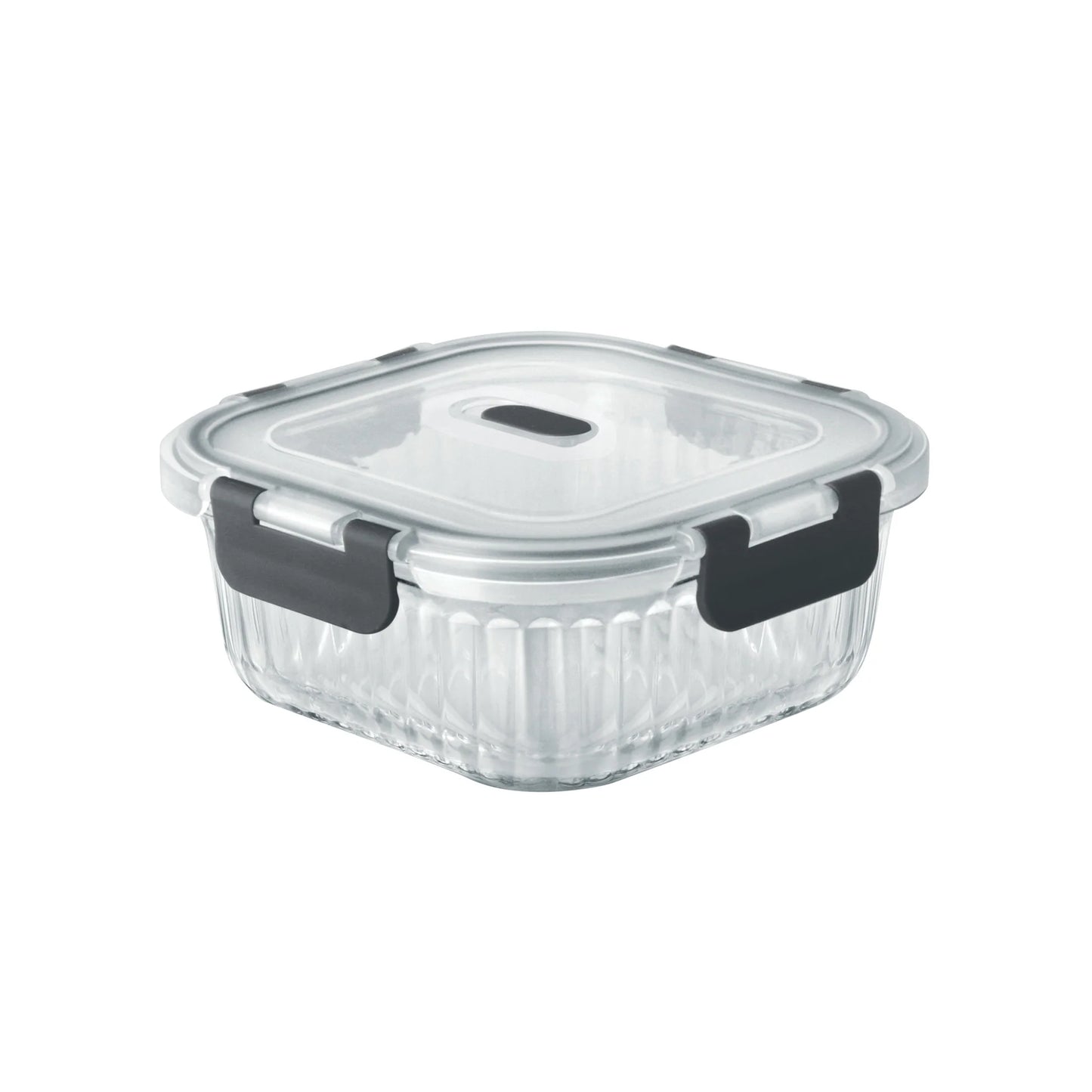 Milton Borosilicate Clip Fresh Rib Square Container