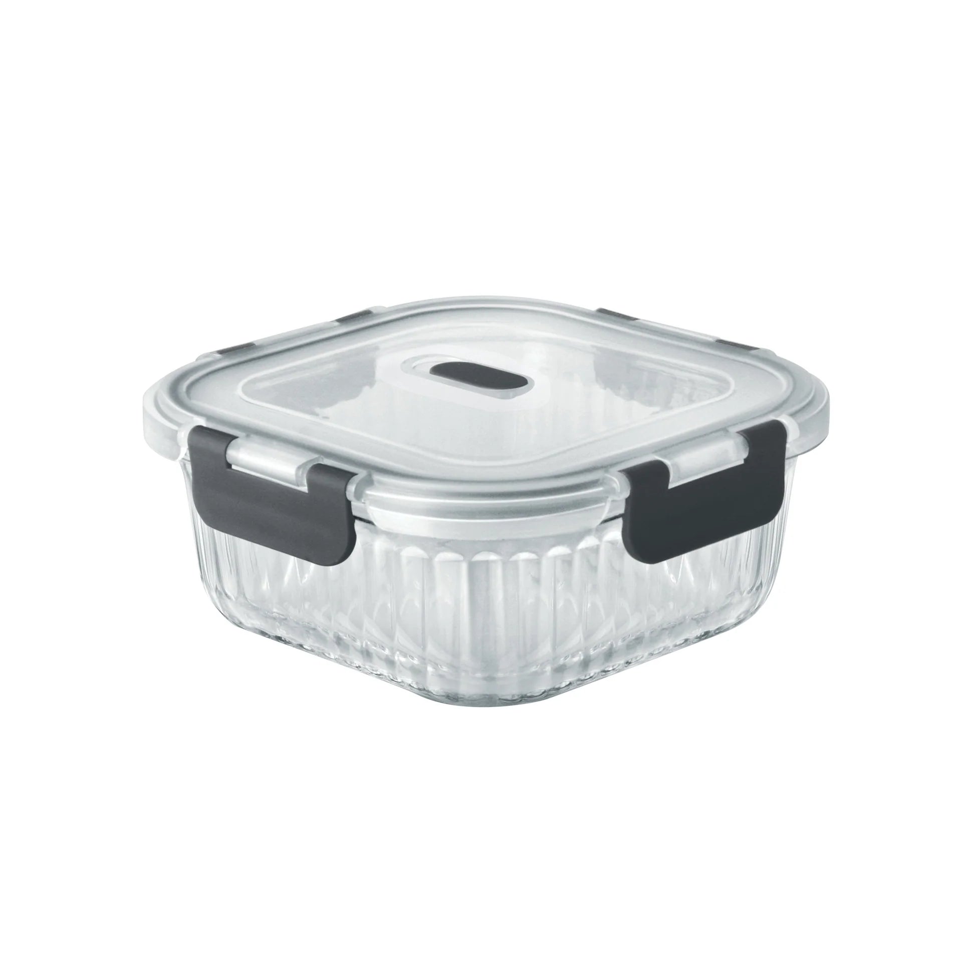 Milton Borosilicate Clip Fresh Rib Square Container
