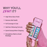 L.A. Girl Oh So Shiny Artificial Nail Tips-Cloud Nine -25 Pc Kit